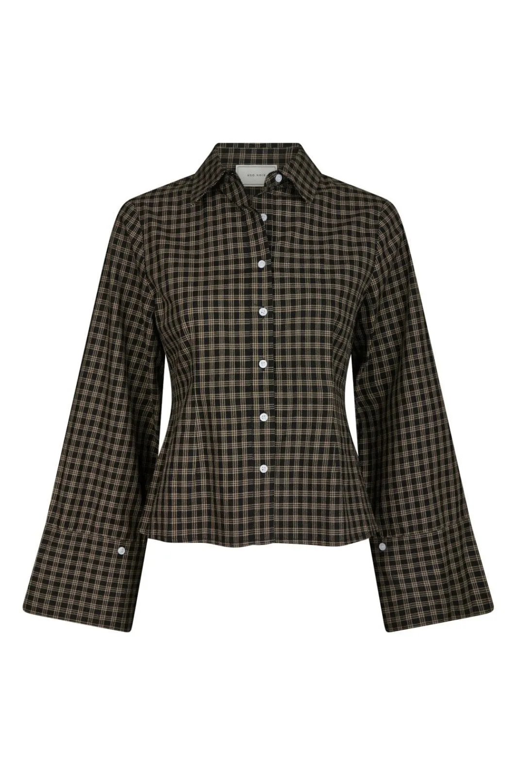 Discount Neo Noir Rosa Mini Check Shirt 167089 100