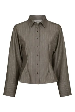 Discount Neo Noir Rosa Pinstripe Melange Shirt 167016 306