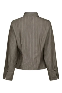 Discount Neo Noir Rosa Pinstripe Melange Shirt 167016 306