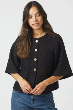 Neo Noir Rosella Boucle Mini Jacket 166488 100