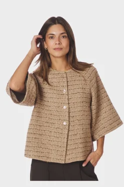 New Neo Noir Rosella Boucle Mini Jacket 166488 214