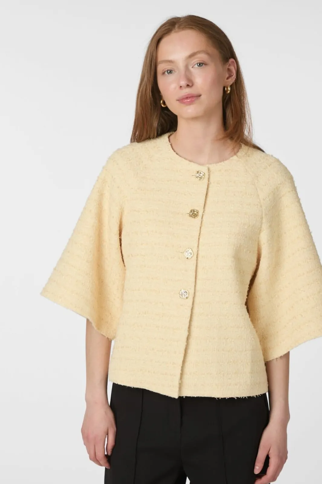 Hot Neo Noir Rosella Boucle Mini Jacket 166488 191
