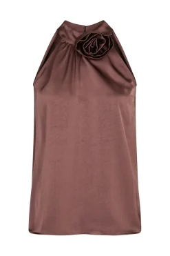 Neo Noir Rosette Heavy Sateen Top 164817 393