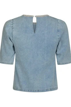 Hot Neo Noir Rosia Denim Emb Top 165734 145