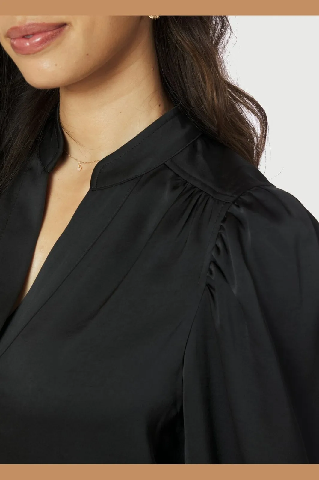Discount Neo Noir Rosslyn Heavy Sateen Blouse 163769 100