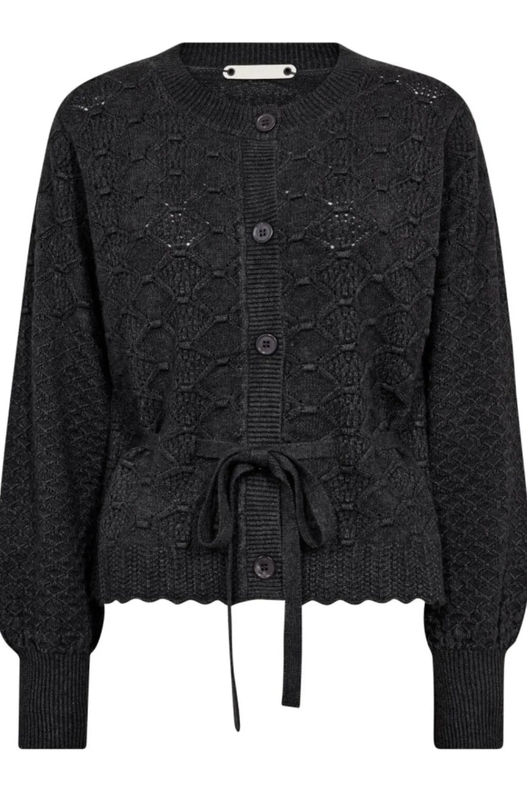 Online Co´Couture Rowcc Pointelle Tie Cardigan 32241 140