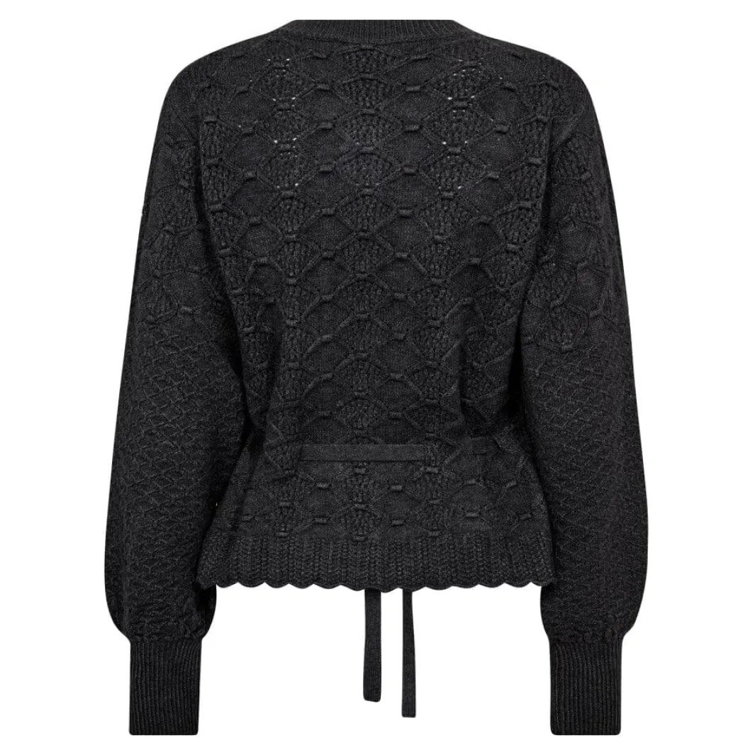 Online Co´Couture Rowcc Pointelle Tie Cardigan 32241 140