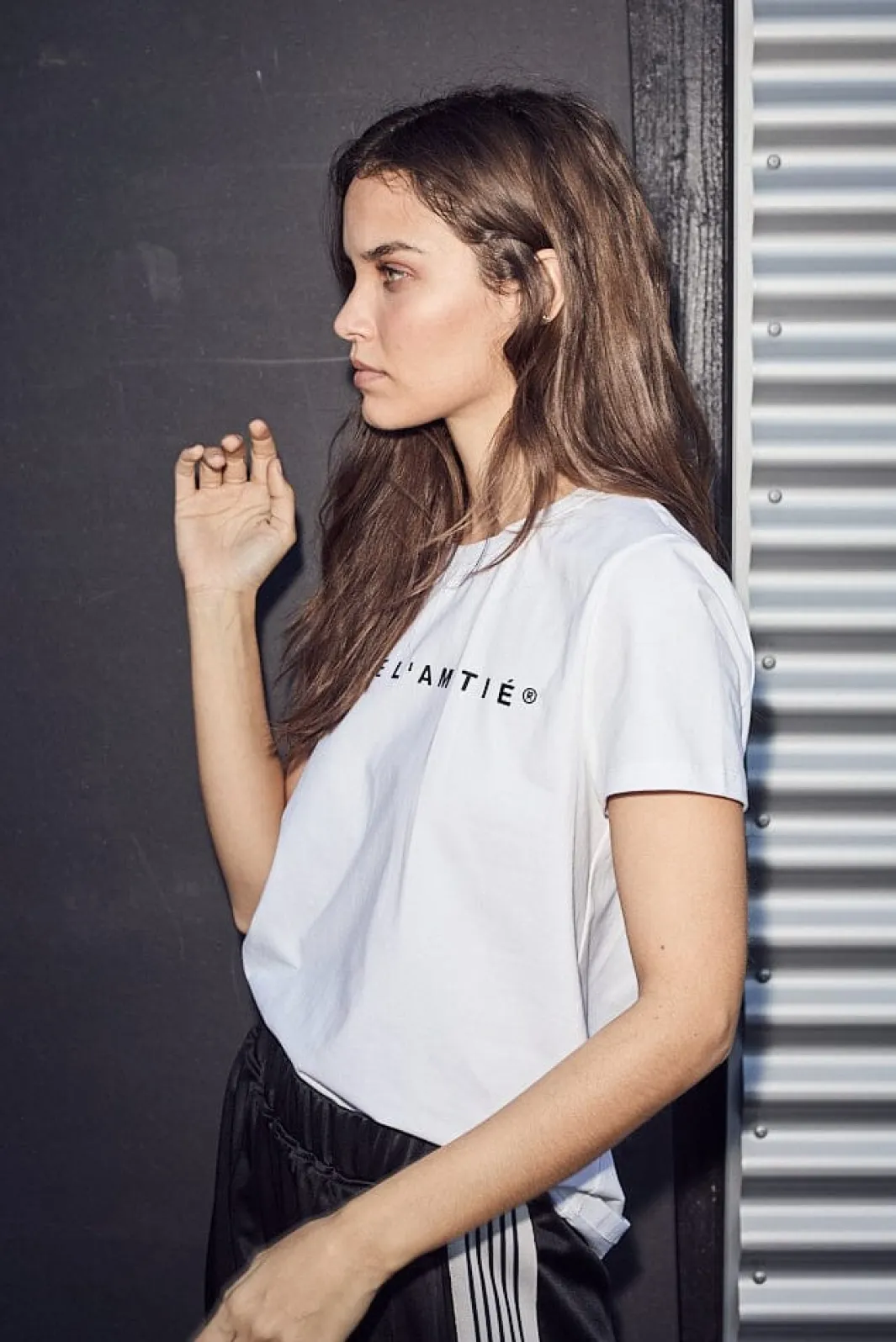Haute L'Amitié Rub Logo Tee HL10096 White