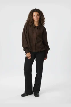 Hot Neo Noir Rubby Faux Suede Jacket 166554 676