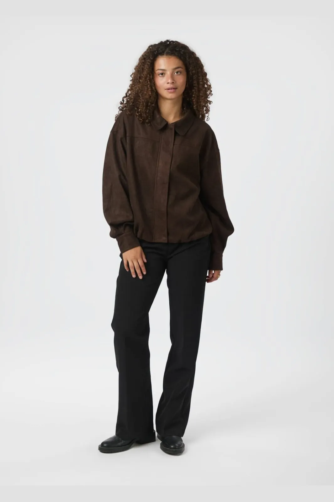 Hot Neo Noir Rubby Faux Suede Jacket 166554 676