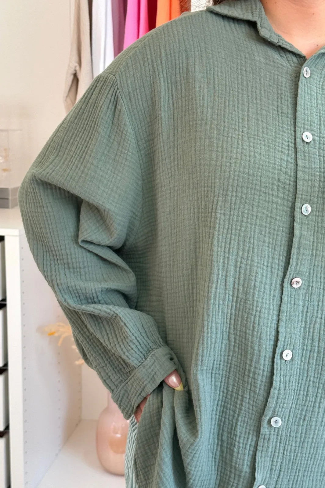 Online A-bee Runa Shirt Khaki