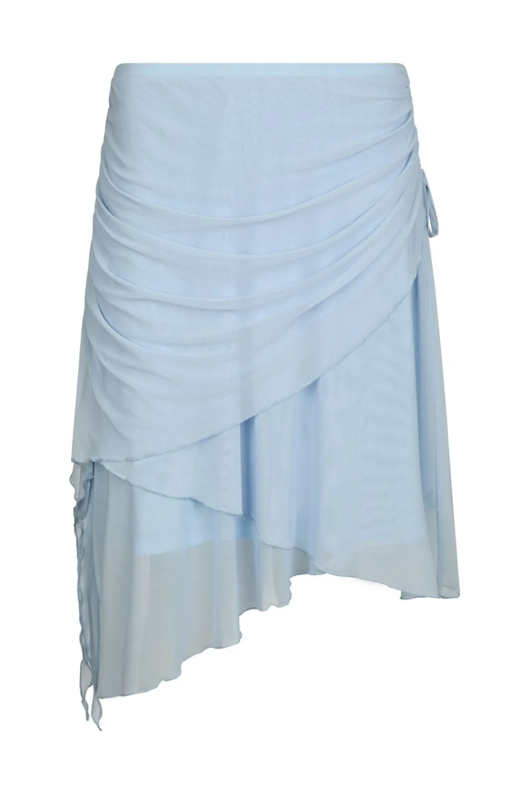 Clearance Neo Noir Saffron Asymmetric Mesh Skirt 165642 145
