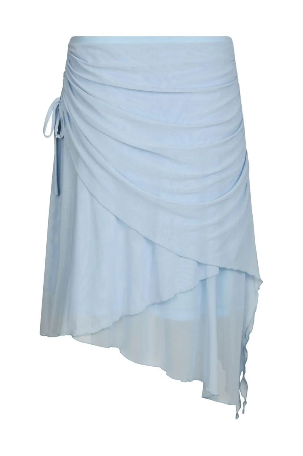 Clearance Neo Noir Saffron Asymmetric Mesh Skirt 165642 145