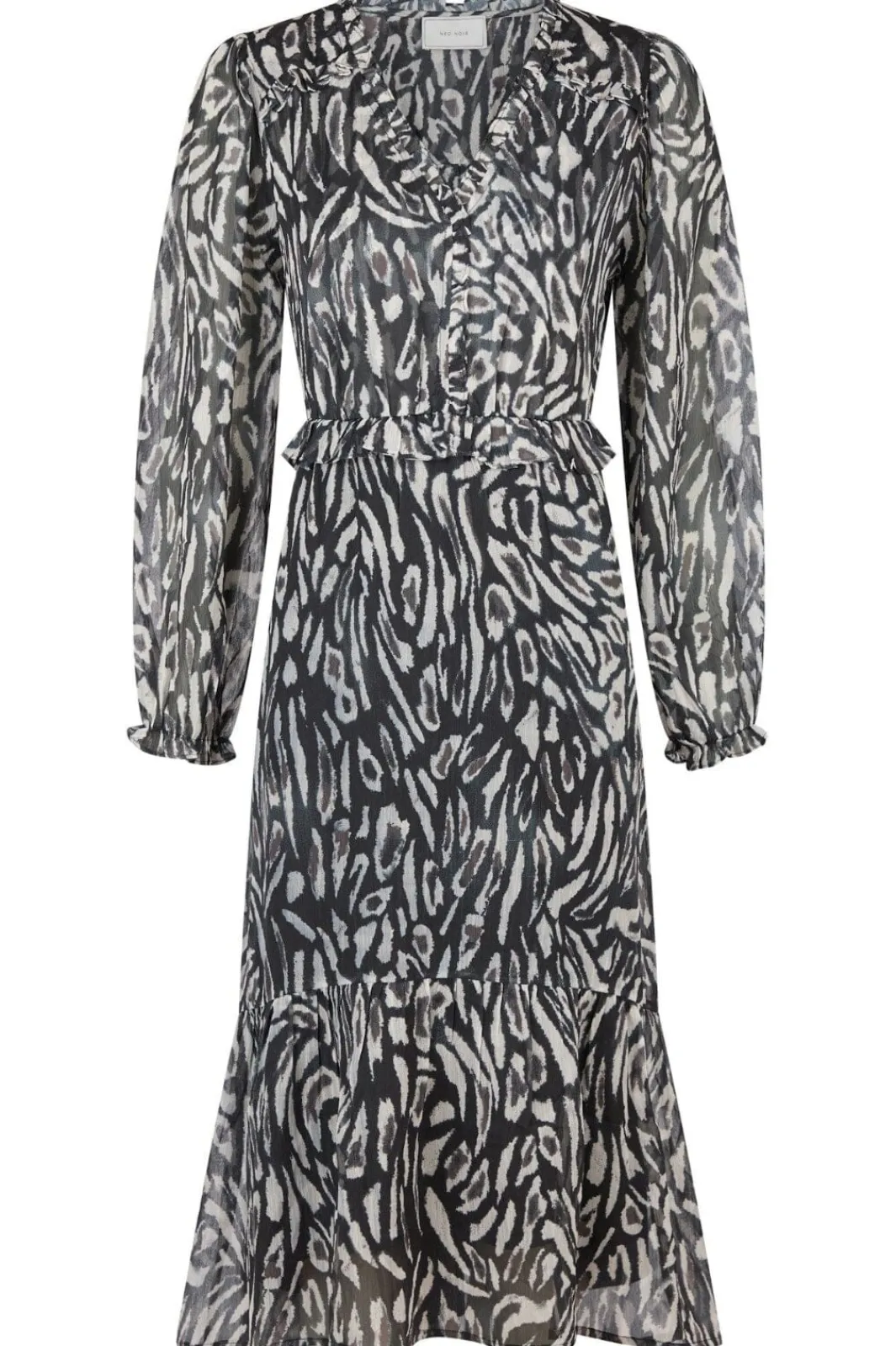 Online Neo Noir Saia Abstract Leo Dress 164414 Black