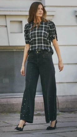 Discount Co´Couture Sallycc Check Ss Blouse 35881 96