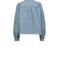 Outlet Gossia Salomago Blouse G2747 Light Blue Denim