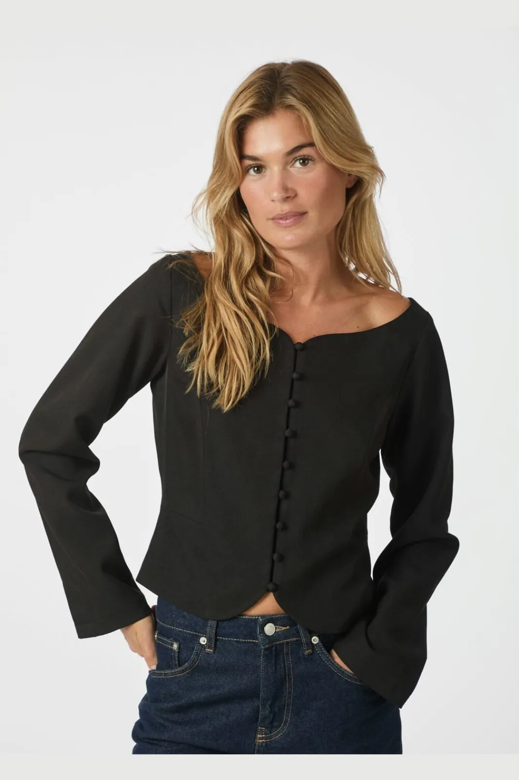 New Neo Noir Salsa Structure Blouse 166610 100