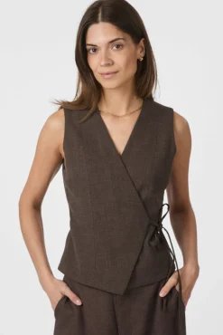 Best Neo Noir Samara Melange Waistcoat 165293 205