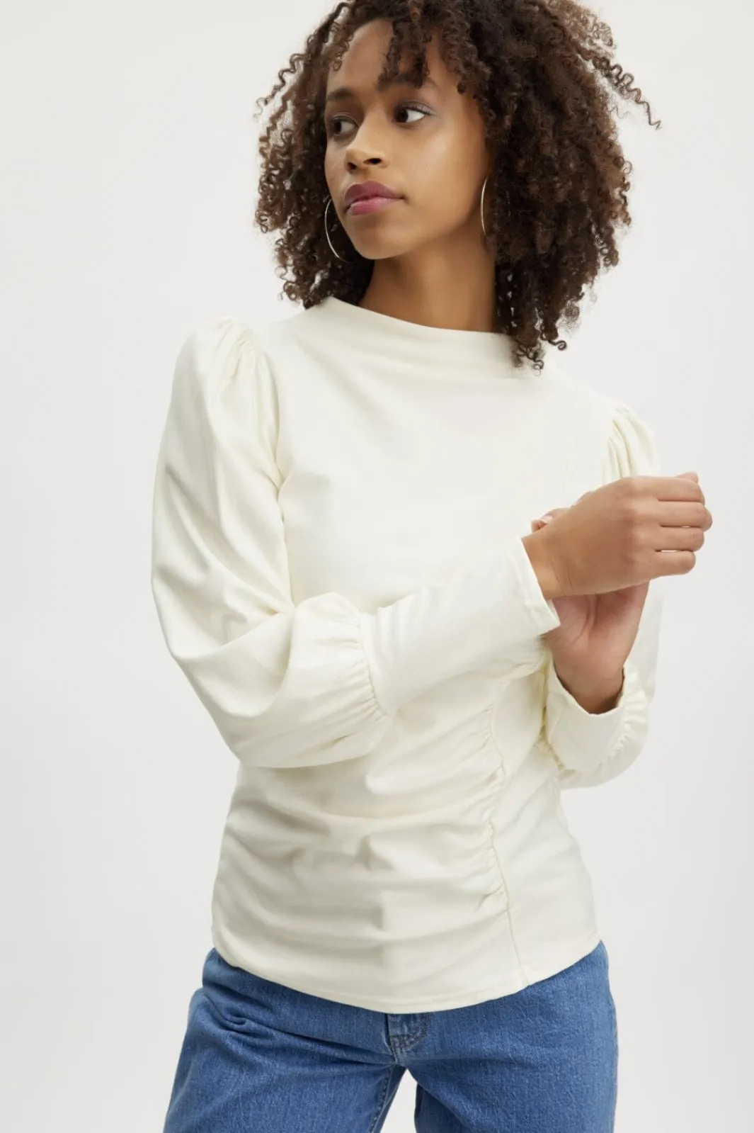 Gestuz Samurillygz Back Emb Tee 110601 Bright White