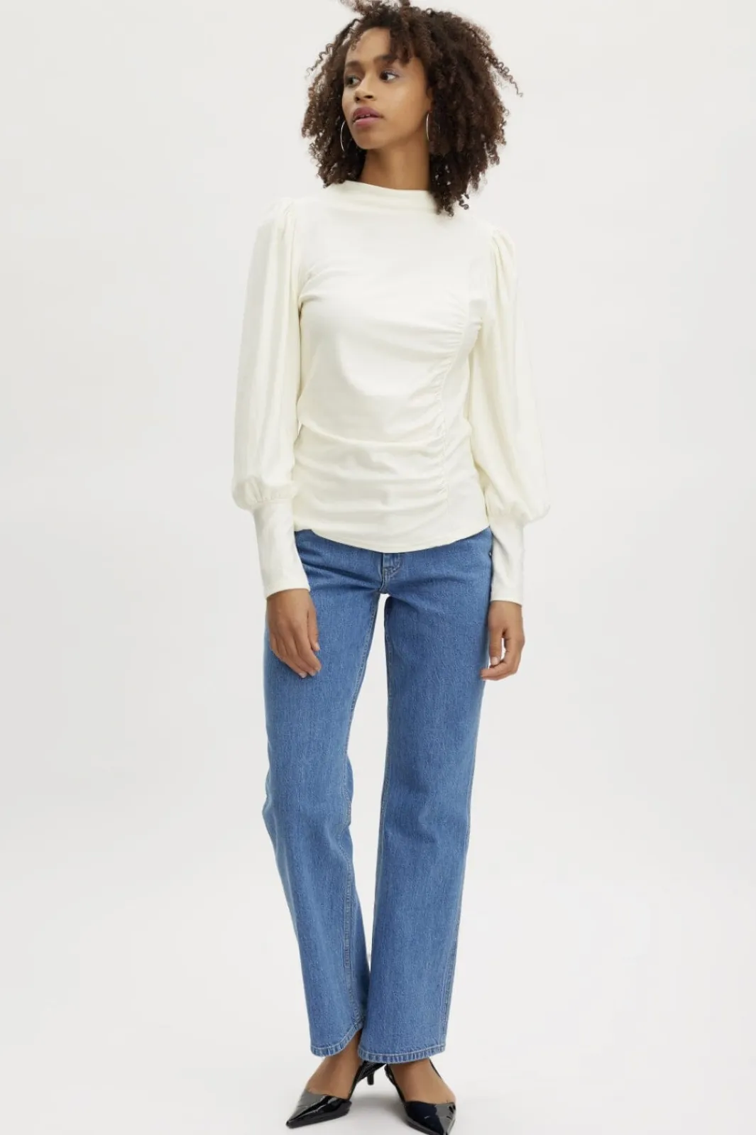 Gestuz Samurillygz Back Emb Tee 110601 Bright White