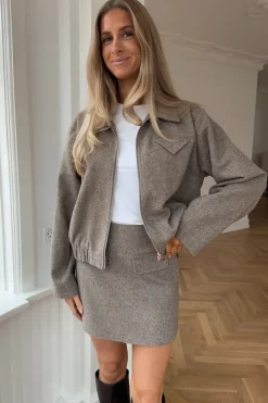 Best BYIC Sarahic Short Jacket A23725 Brown Melange