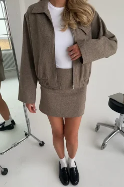 Best BYIC Sarahic Short Jacket A23725 Brown Melange