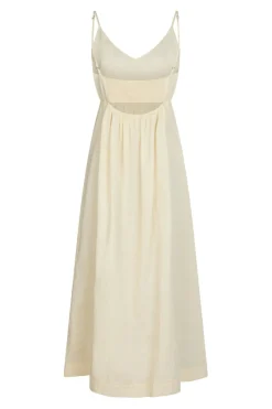 Sale Neo Noir Savani Long Linen Dress 165480 191