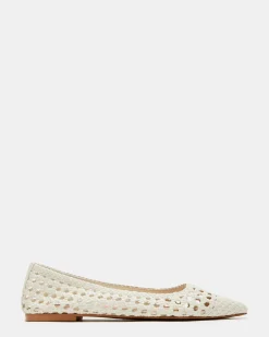 Discount Steve Madden Saxton Ballerina SM11003687 253 Bone