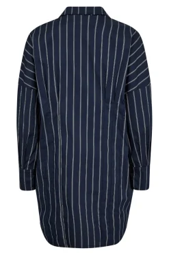 Clearance Co´Couture Sebicc Stripe Pleat Shirt 35625 120 Navy