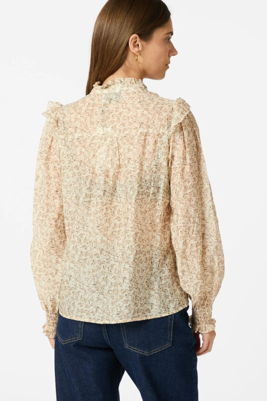 Discount Neo Noir Selfina Graphic Flower Blouse 163522 121