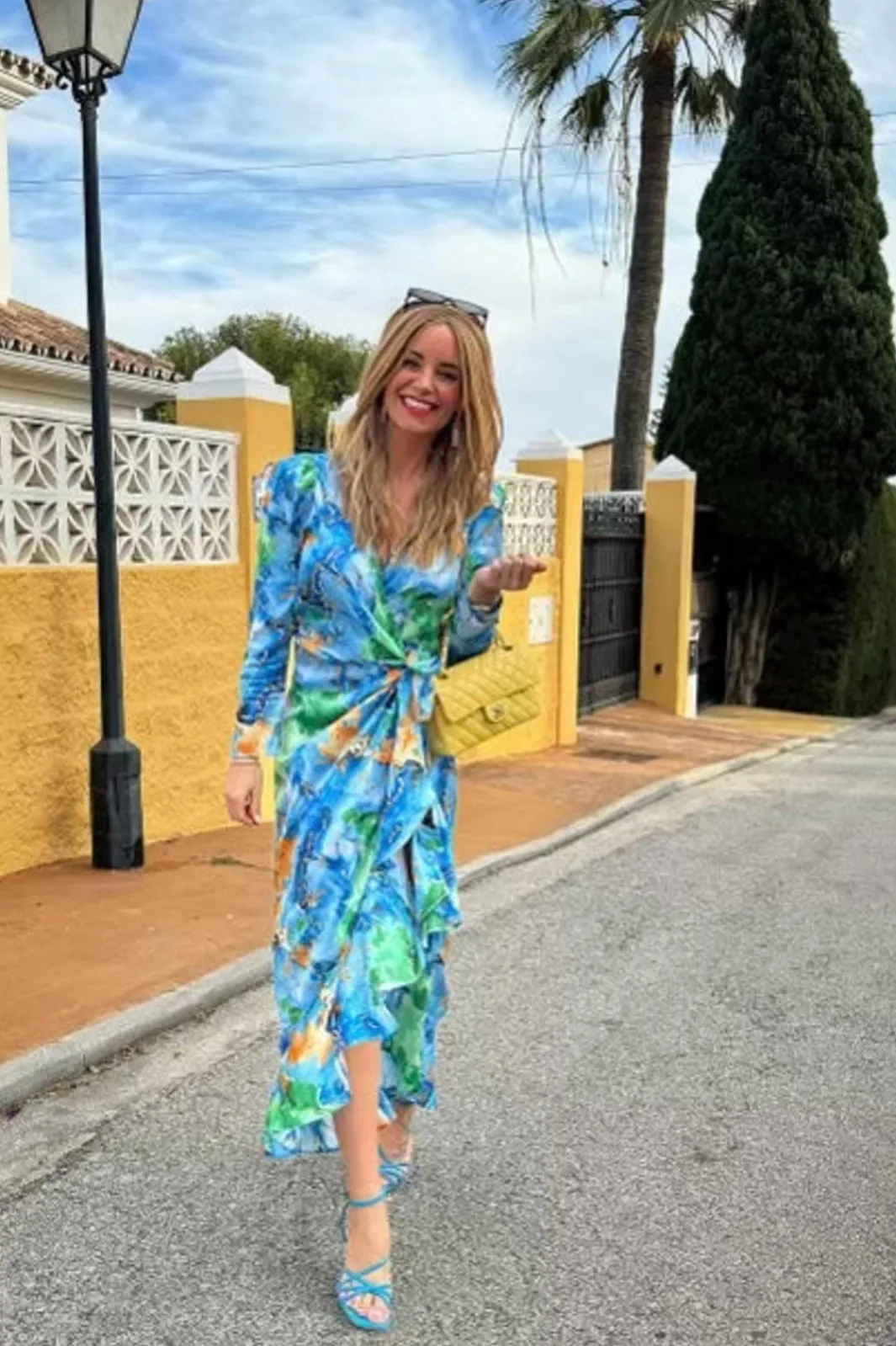 Valentin Studio Senorita Watercolour Dress Blue