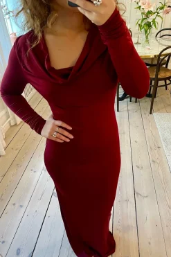 Online A-bee Serena Dress Burgundy