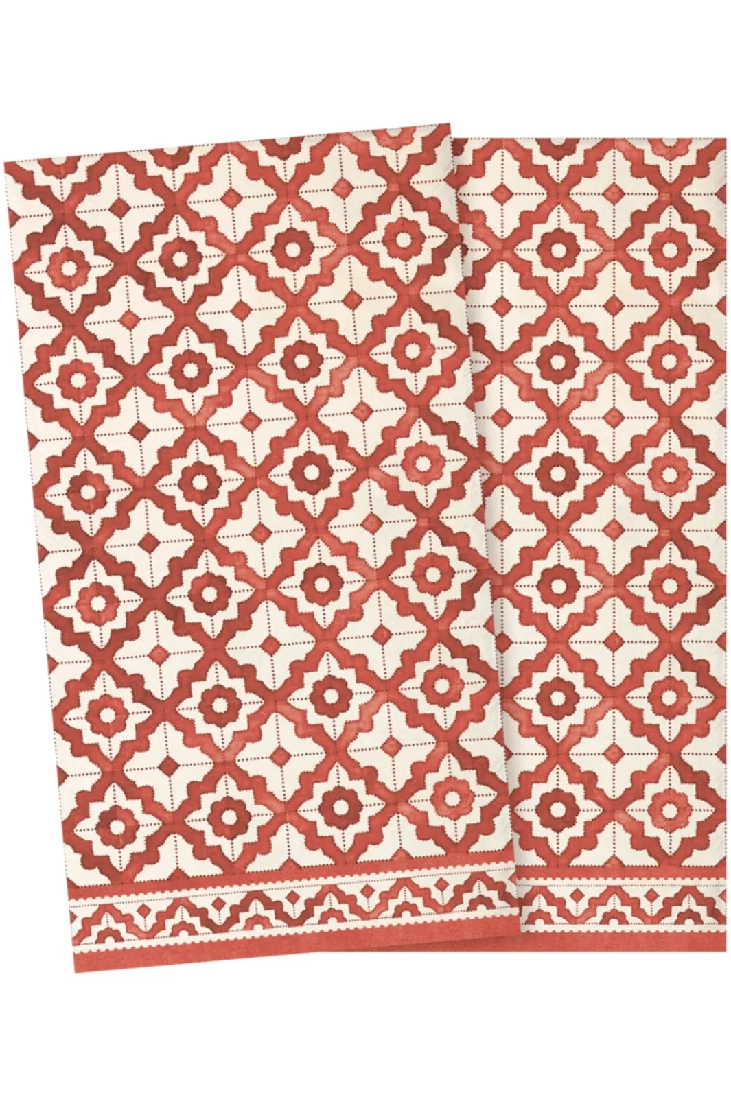 Best Maileg Servietter, Mosaik Large Rød