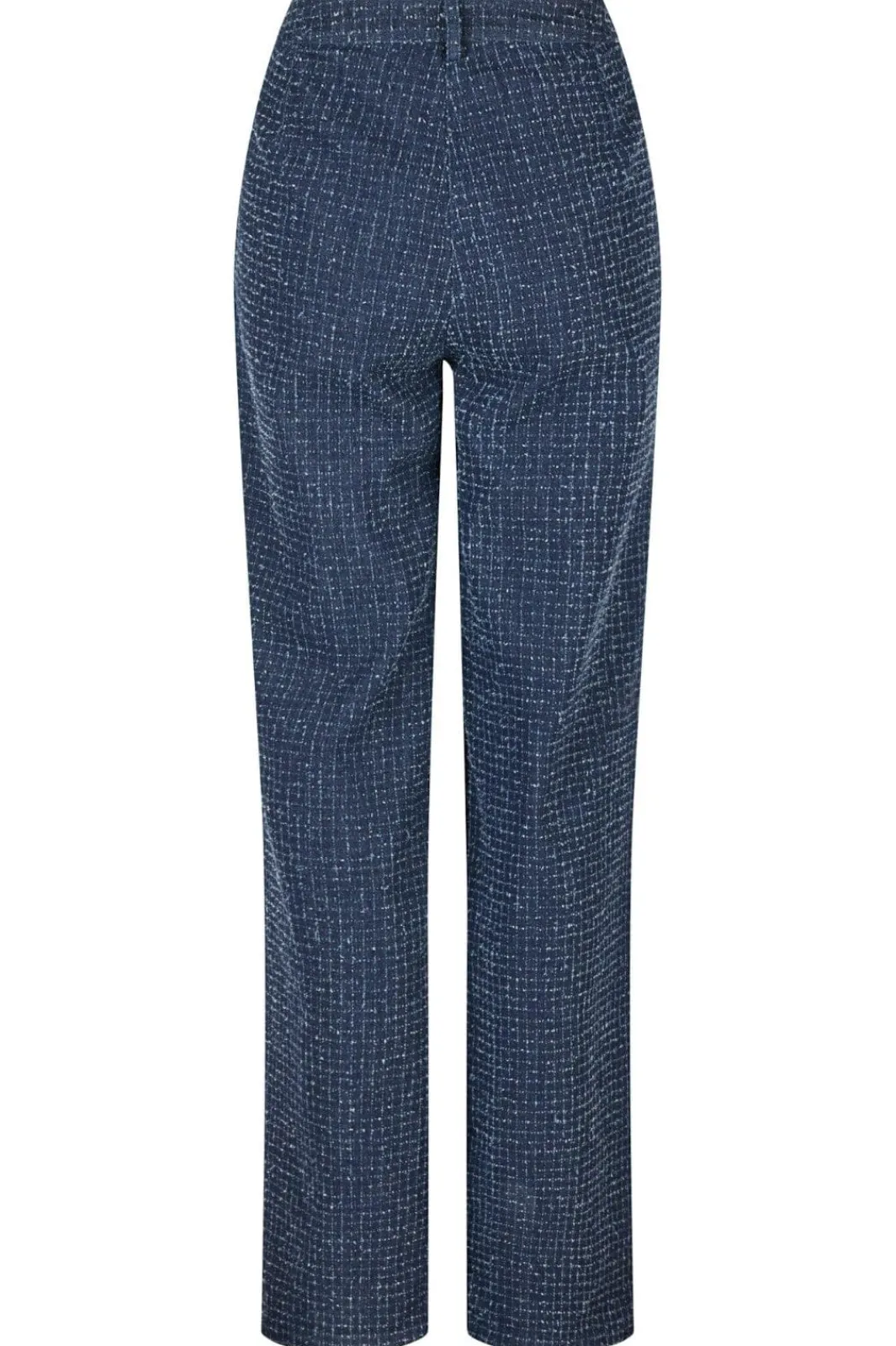 Online Neo Noir Shaya Denim Structure Pants 164345 Dark Blue
