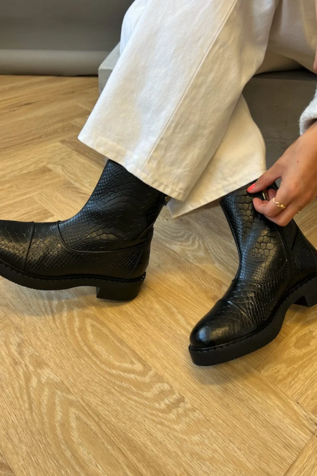 Copenhagen Shoes She Croco Black