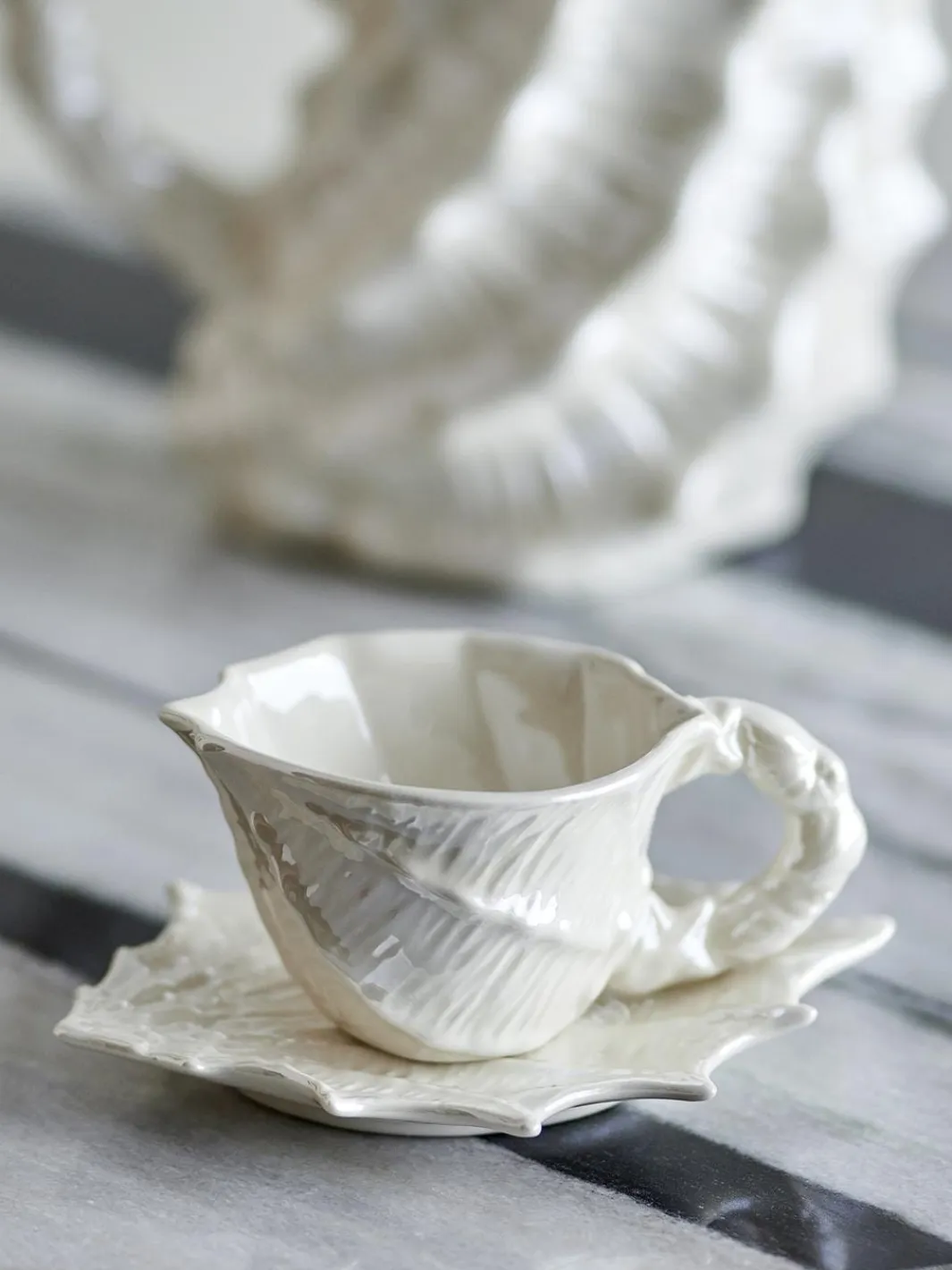 Hot Bloomingville Shellie Kop m/underkop, Hvid, Stentøj 82072685 White