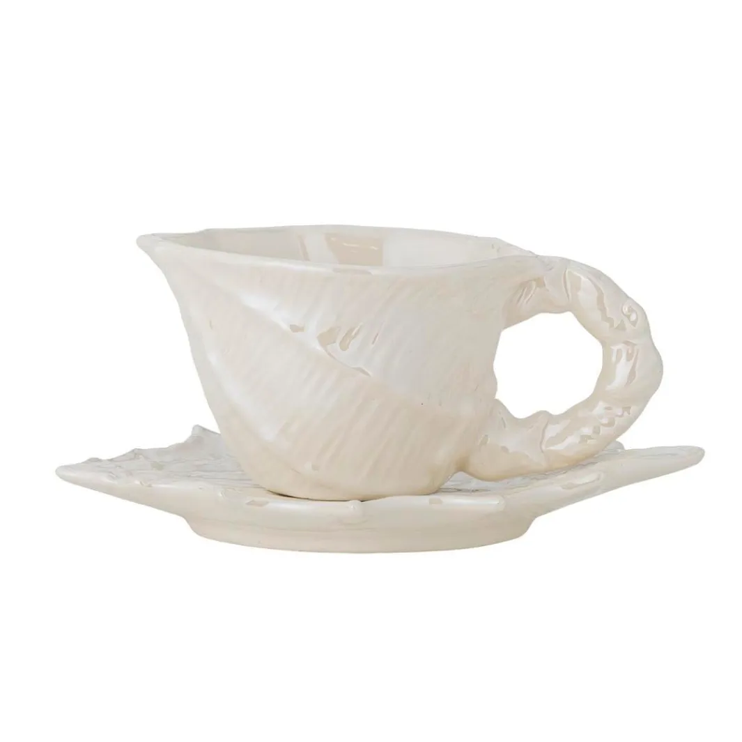 Hot Bloomingville Shellie Kop m/underkop, Hvid, Stentøj 82072685 White