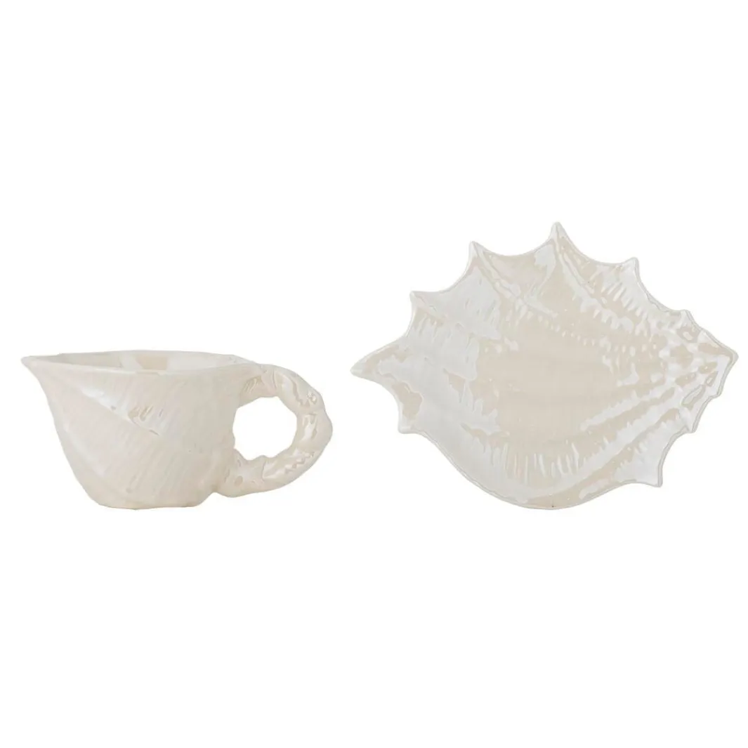 Hot Bloomingville Shellie Kop m/underkop, Hvid, Stentøj 82072685 White