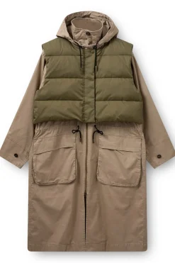 Best H2O Fagerholt Sherlock Coat 3592 Sand/Dark Green Moss