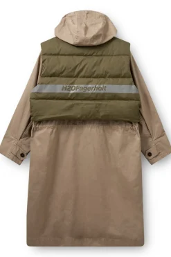 Best H2O Fagerholt Sherlock Coat 3592 Sand/Dark Green Moss