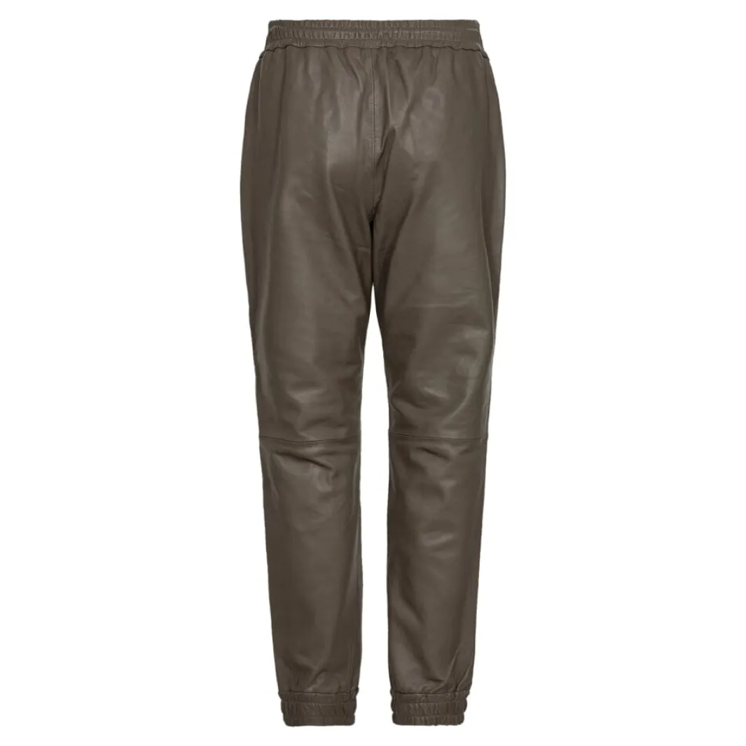 Clearance Co´Couture Shilohcc Leather Joggers 91154 317 Elephant