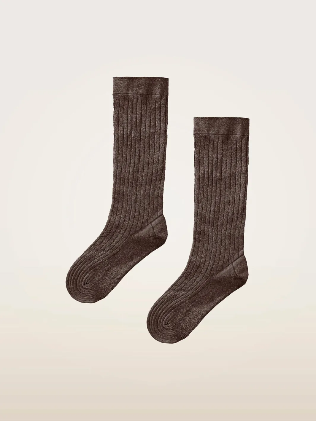 New Wolford Shimmer Rib Knee-highs34427 8294 Kokoa/silver