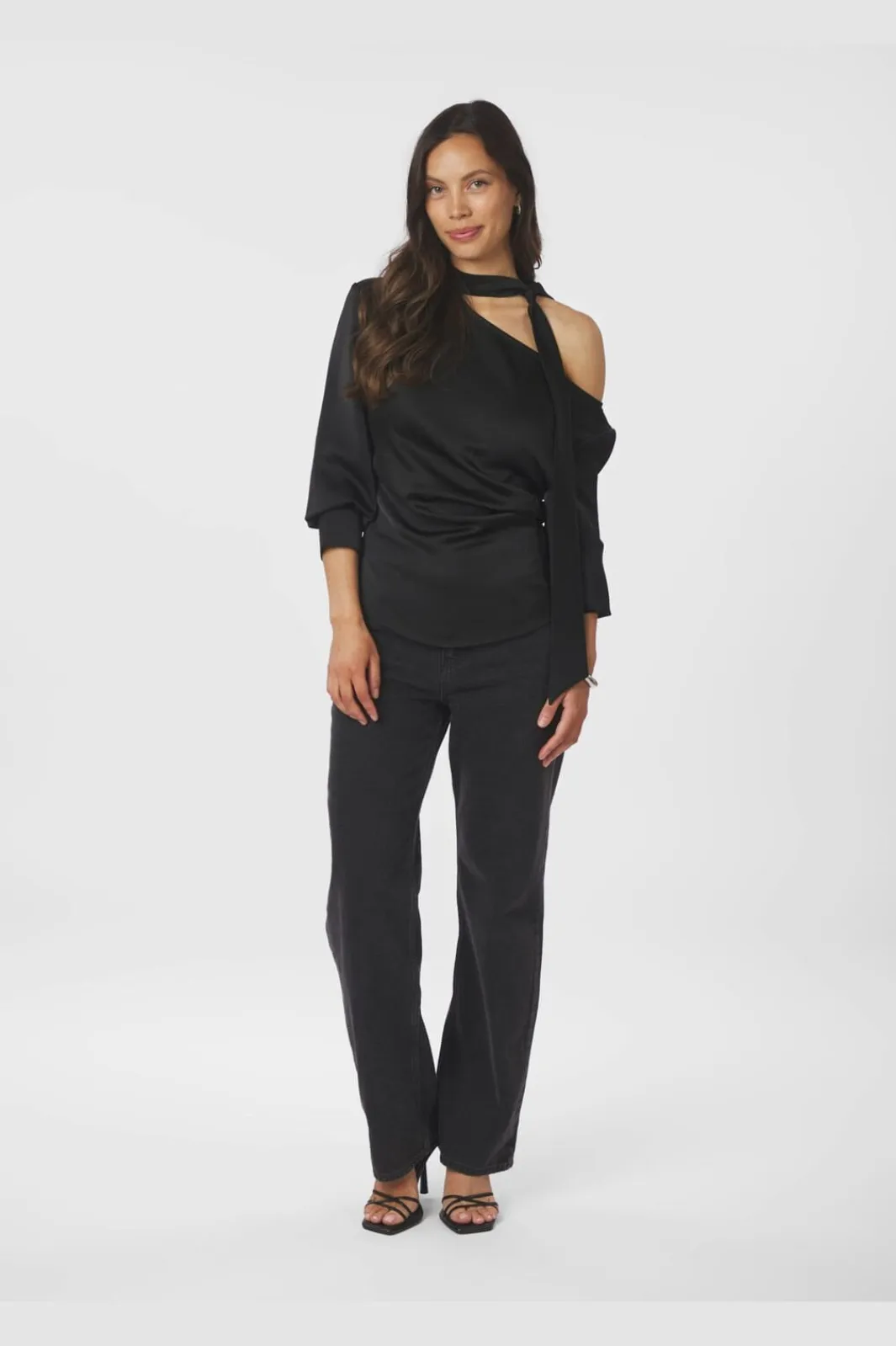 Outlet Neo Noir Shirli Heavy Sateen Blouse 166967 100