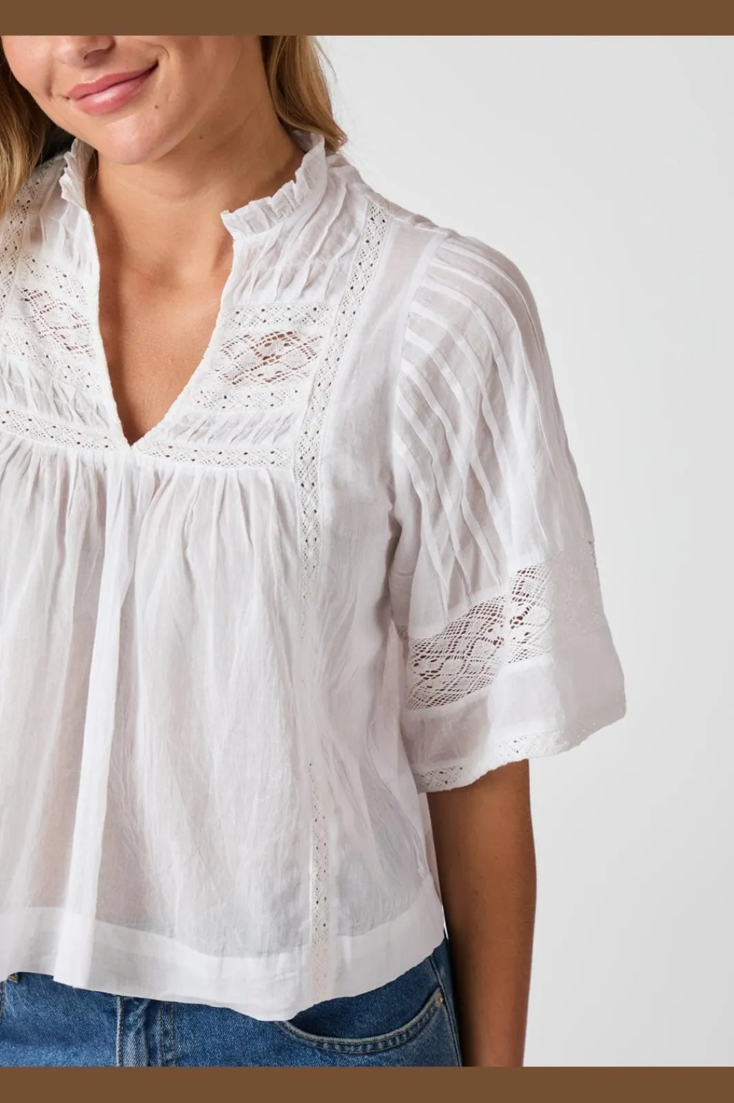 New Neo Noir Siama S Voile Blouse 164703 120