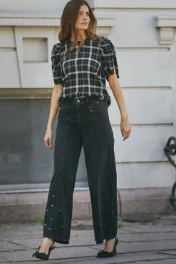 Online Co´Couture Sifcc Eyelet Wide Jeans 31586 96