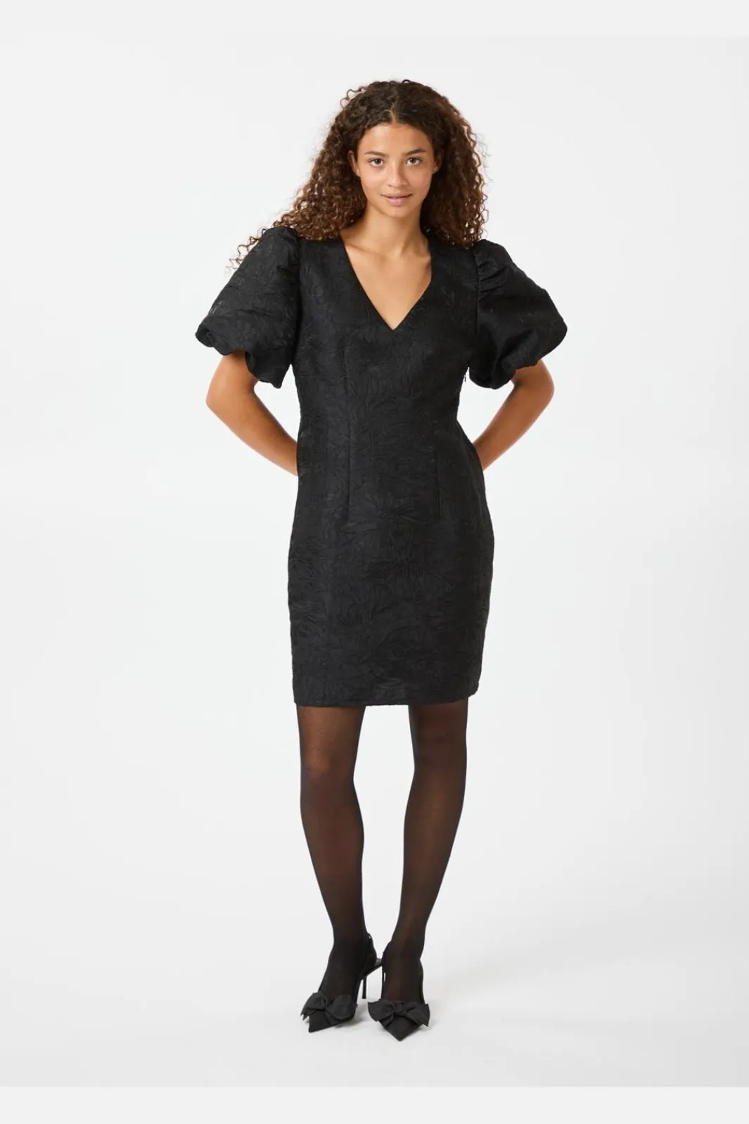 Sale Neo Noir Sika Brocade Dress 163847 Black
