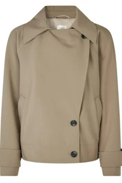 Discount Second Female Silvie Trench Jacket 59292 6138 Fallen Rock