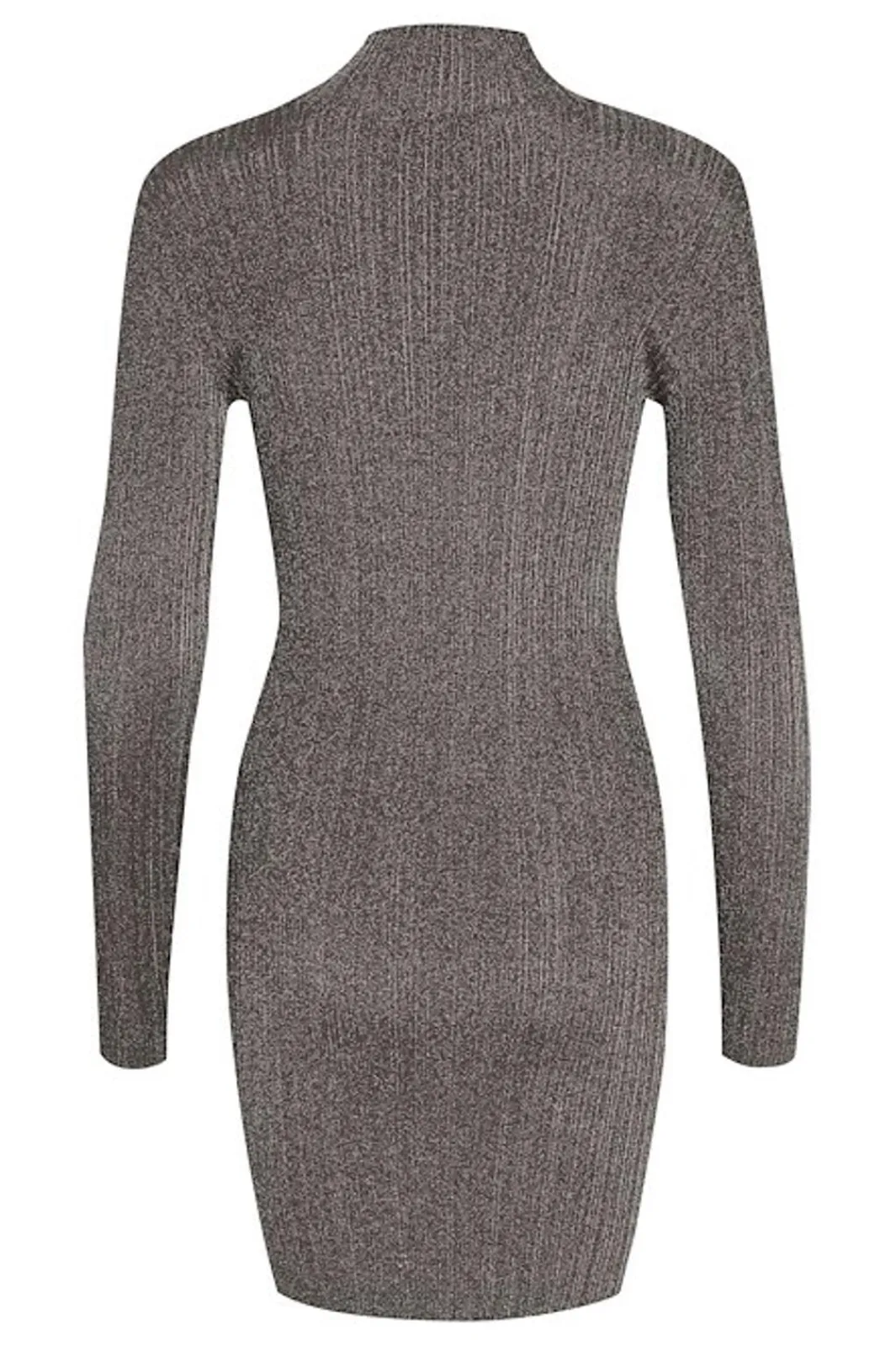 Online Gestuz Silvigz Ls Short Dress 10909595 106076 Warm Grey Metallic