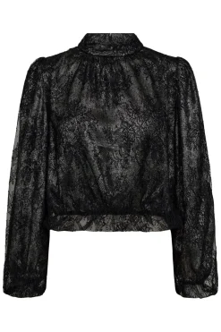 Clearance Co´Couture Similicc Lace Balloon Blouse 35636 96 Black