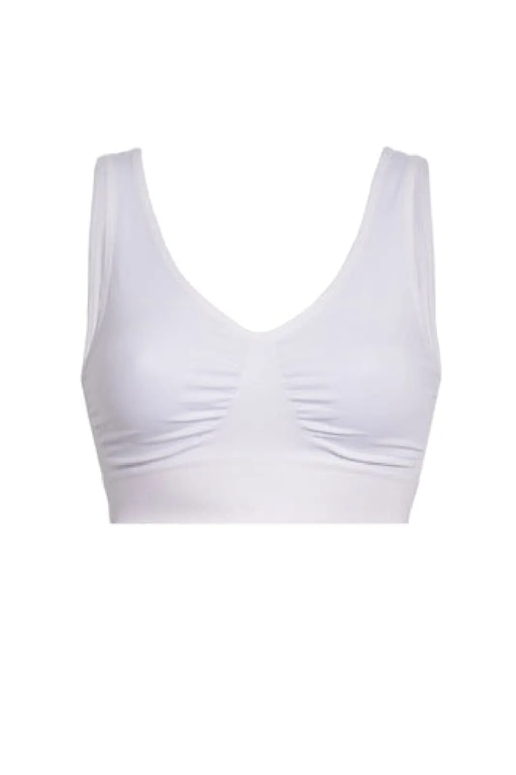 Soft basic Soffi Bra top wide strap 2 pak white
